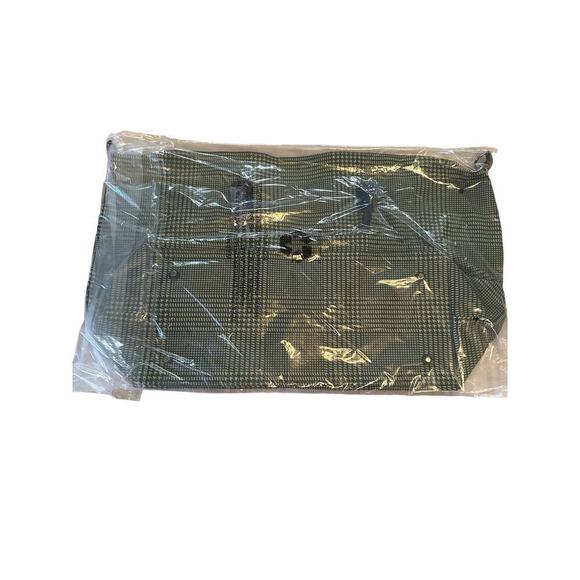 lulu dharma Women's Black Yellow Plaid Frasier Weekender Travel Tote Bag… - Picture 5 of 5